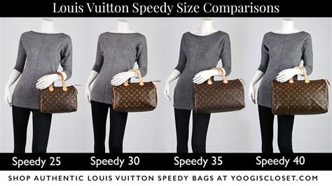 Louis Vuitton speedy sizes comparison